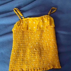 abercrombie yellow top size 14-16!!